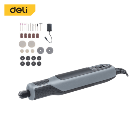 เครื่องเจียร์ไฟฟ้ามินิ DELI EDCE860-GR-01 31ชิ้น สีเทา_6